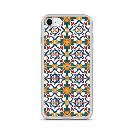 iPhone Case Colorful Yellow & Green Mediterranean Tiles