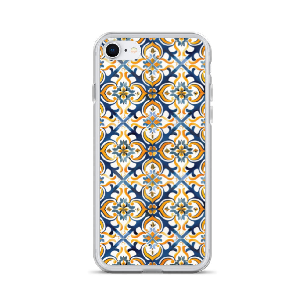 iPhone Case Colorful Spanish Tile Pattern