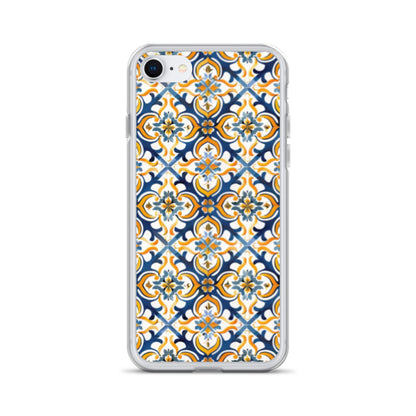 iPhone Case Colorful Spanish Tile Pattern