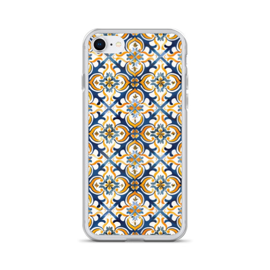 iPhone Case Colorful Spanish Tile Pattern