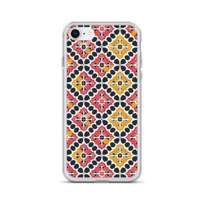 iPhone Case Colorful Spanish Quatrefoil Pattern
