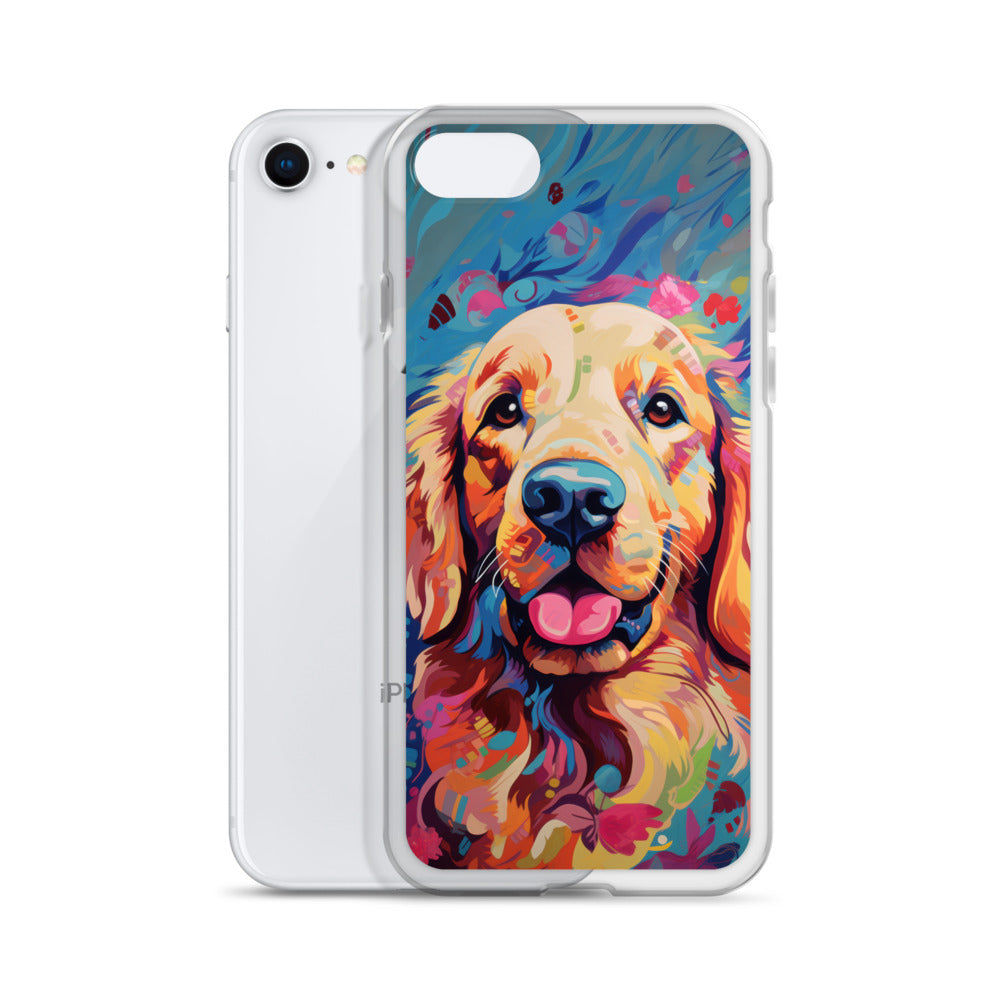 iPhone Case Painted Golden Retriever