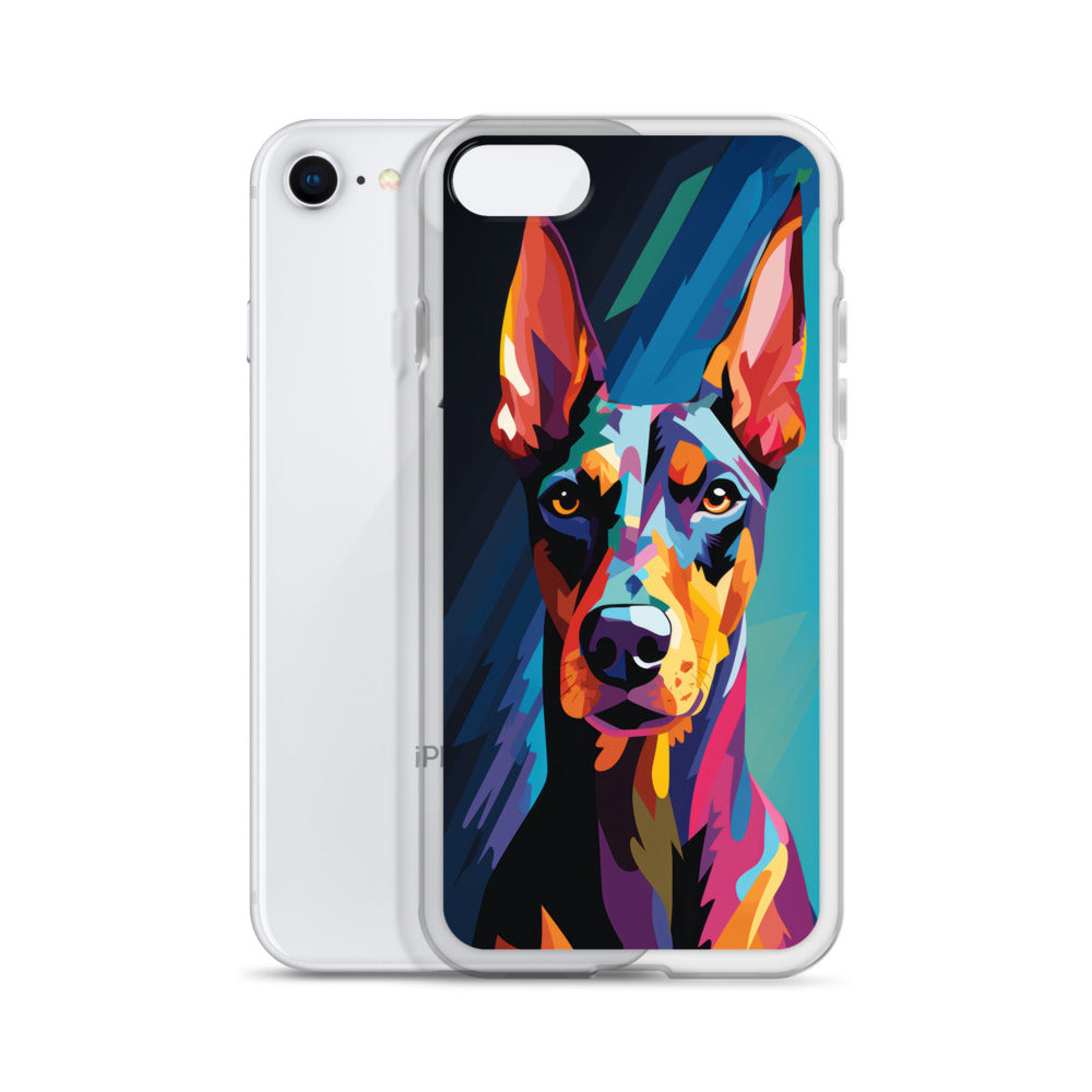 iPhone Case Painted Doberman Pinscher