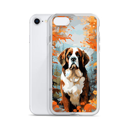 iPhone Case Painted St. Bernard