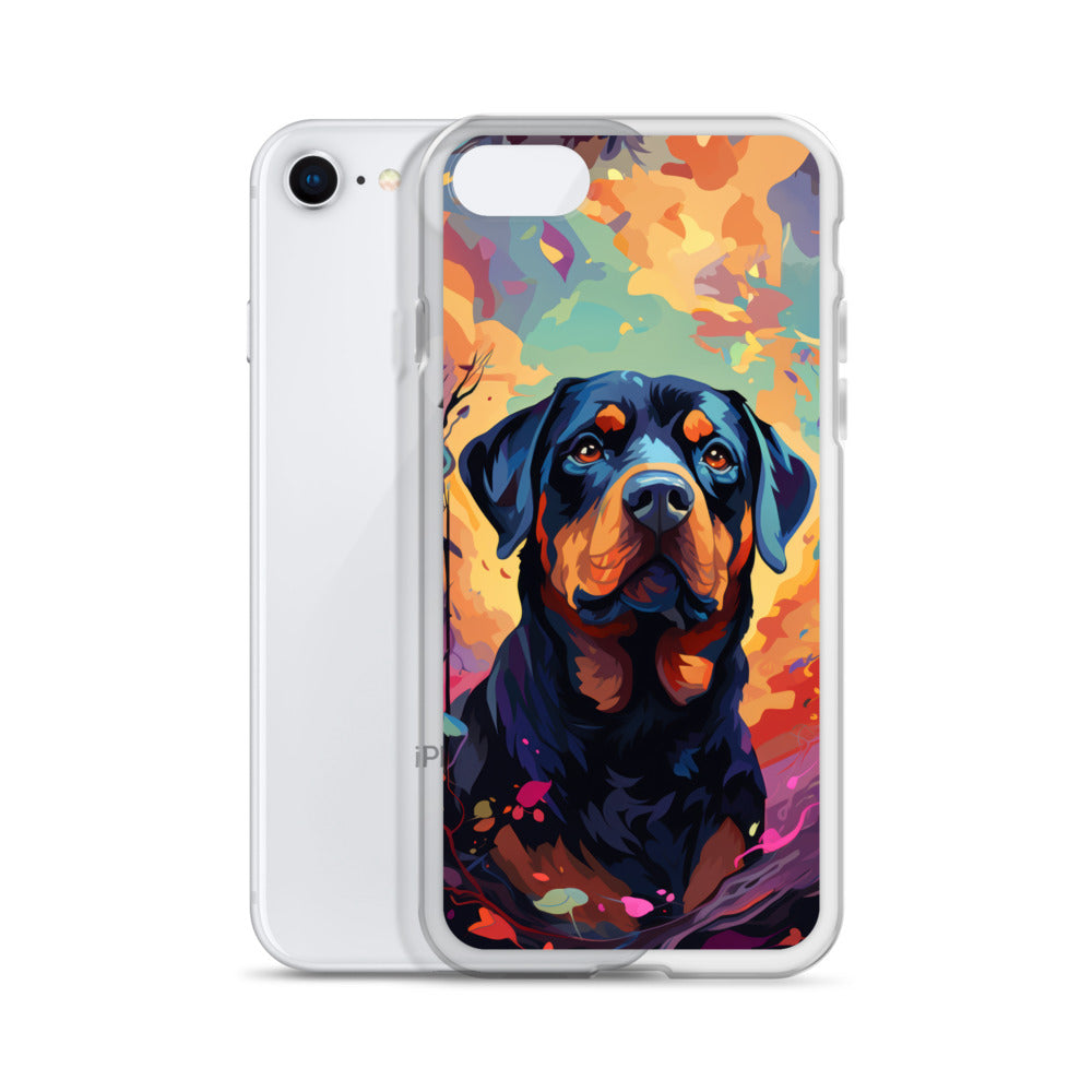 iPhone Case Painted Rottweiler