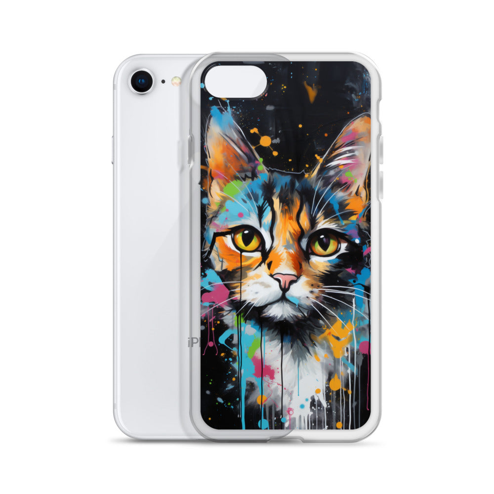 Graffiti Calico Cat iPhone Case