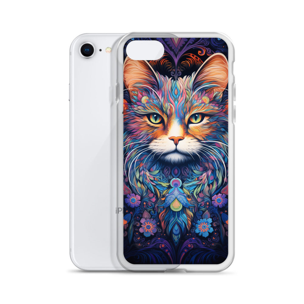 Psychedelic Cat #2 iPhone Case