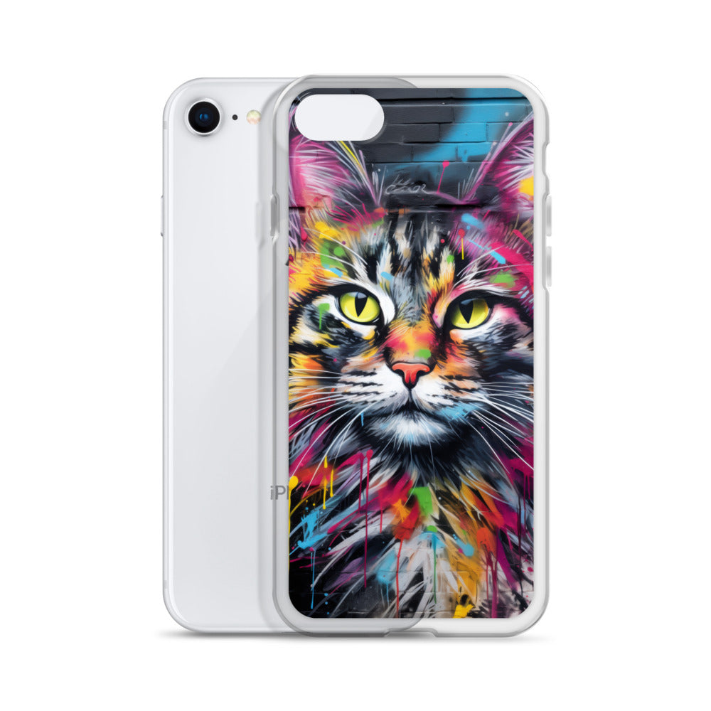 Graffiti Cat iPhone Case