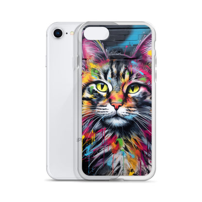Graffiti Cat iPhone Case