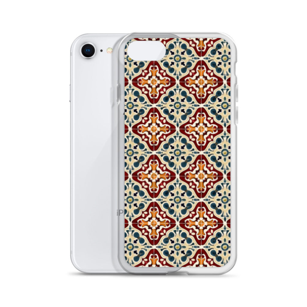 iPhone Case Classic Encaustic Tile Red