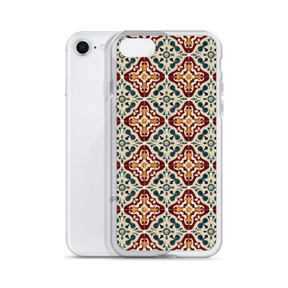 iPhone Case Classic Encaustic Tile Red