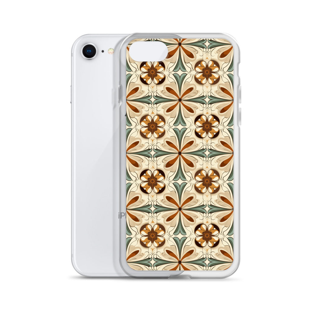 iPhone Case Ornate Leaves Tile