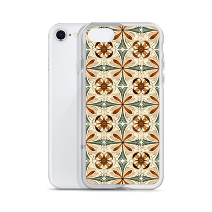 iPhone Case Ornate Leaves Tile