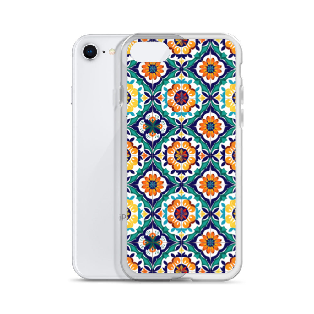 iPhone Case Talavera Tiles Green and Blue