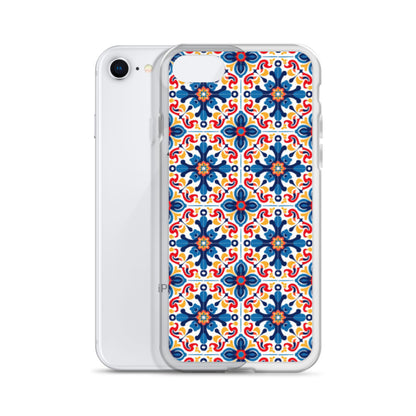 iPhone Case Talavera Tiles Blue and Red