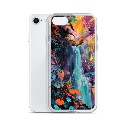 iPhone Case Vibrant Tropical Jungle Waterfall