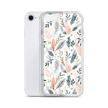 iPhone Case Pastel Feathers & Plants