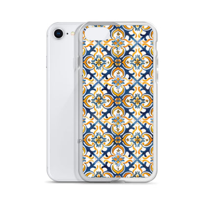 iPhone Case Colorful Spanish Tile Pattern