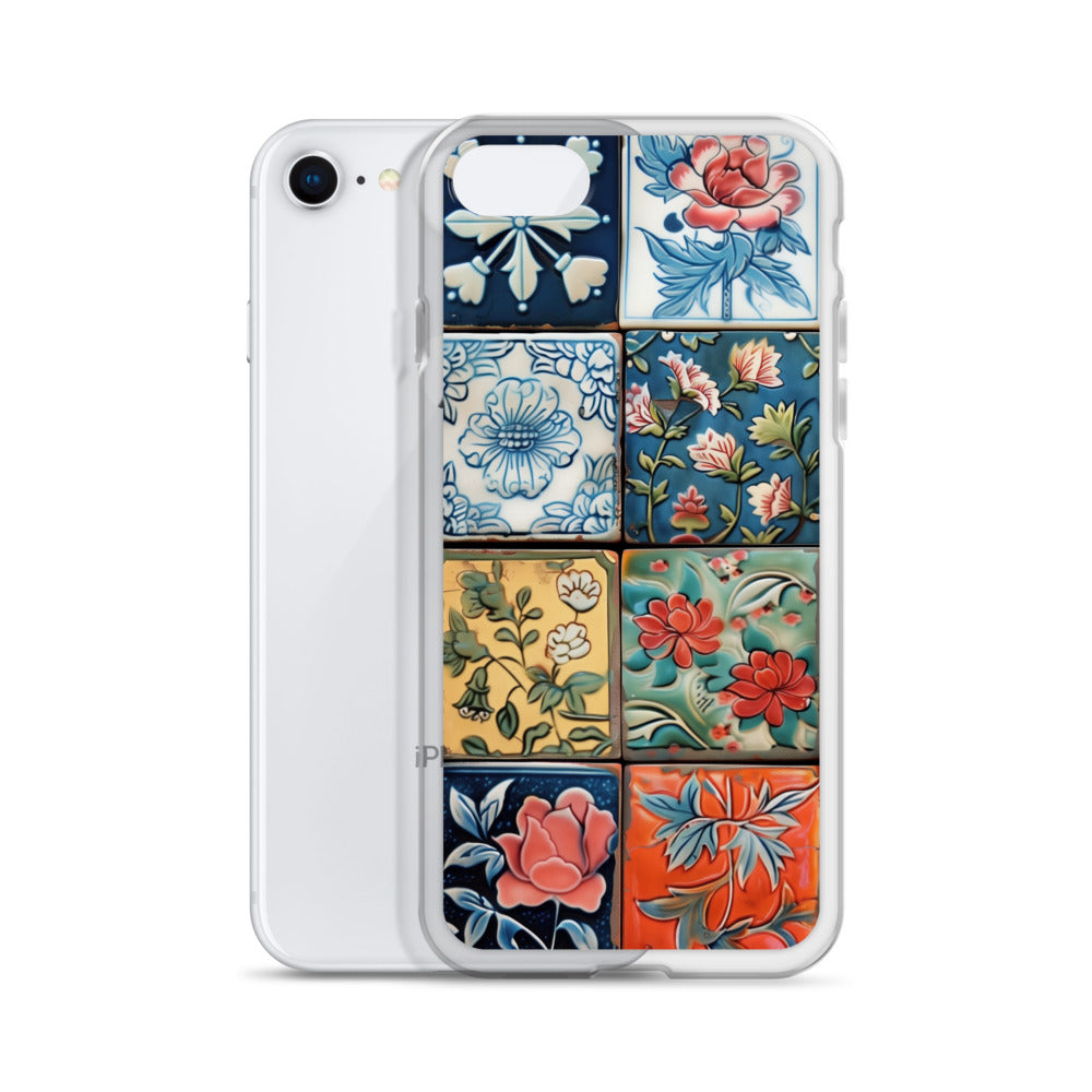 iPhone Case Colorful Majolilca Tiles