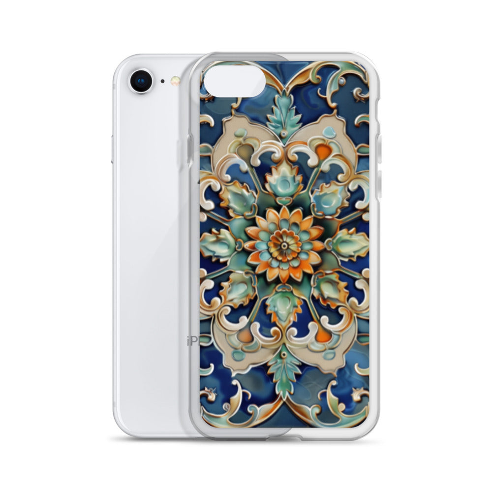 iPhone Case Malaysian Ceramic Tile Pattern