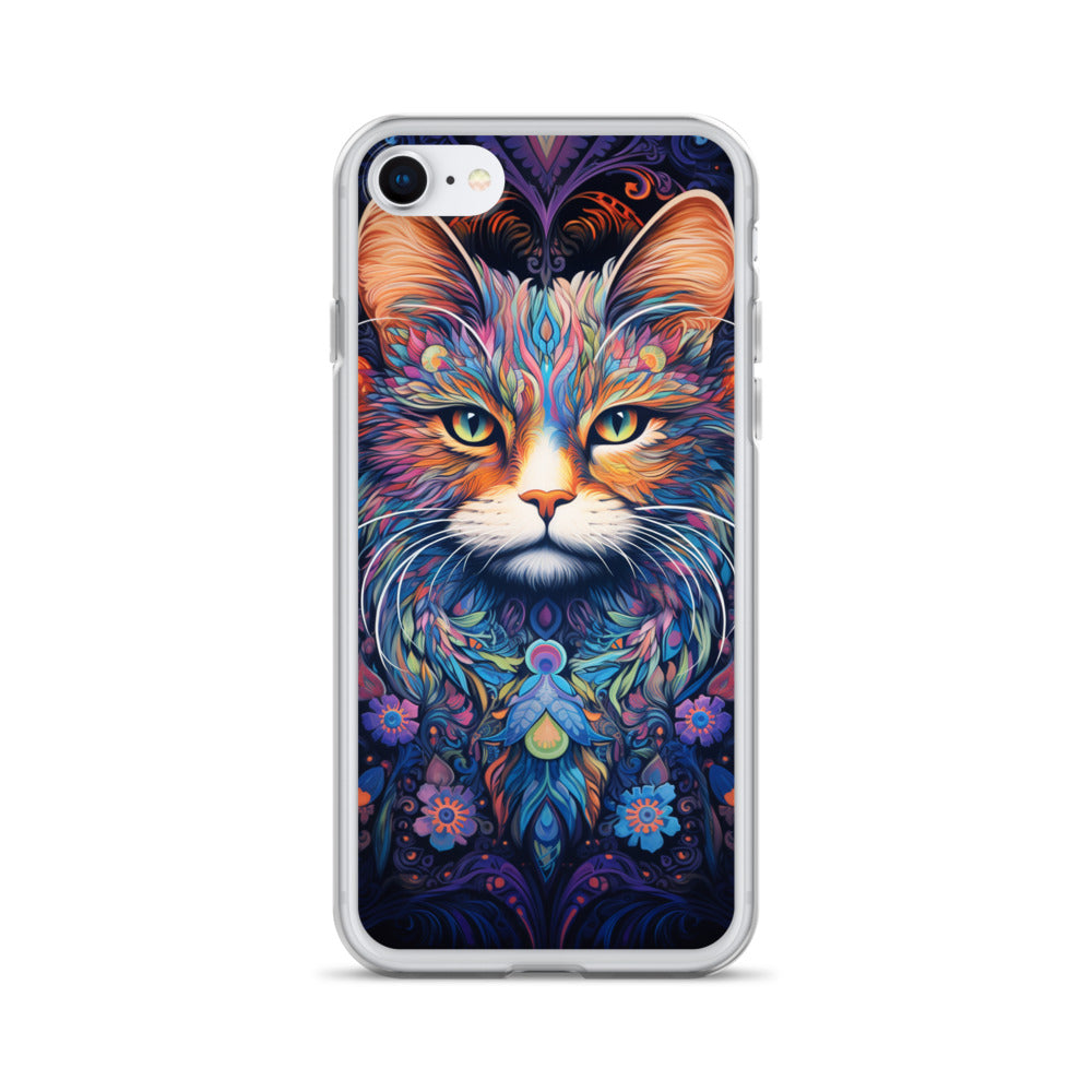 Psychedelic Cat #2 iPhone Case