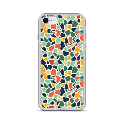 iPhone Case Colorful Retro Terrazzo Tile