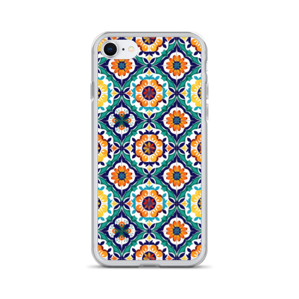 iPhone Case Talavera Tiles Green and Blue