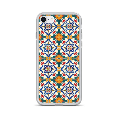 iPhone Case Colorful Yellow & Green Mediterranean Tiles