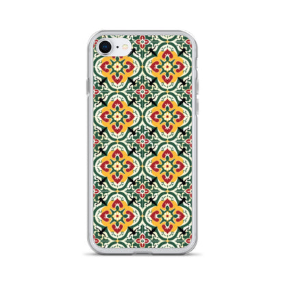 iPhone Case Colorful Traditional Maltese Cement Tile Pattern
