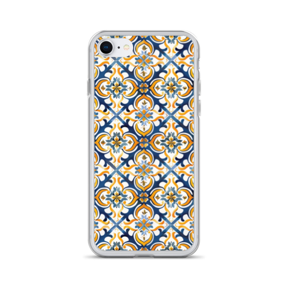 iPhone Case Colorful Spanish Tile Pattern