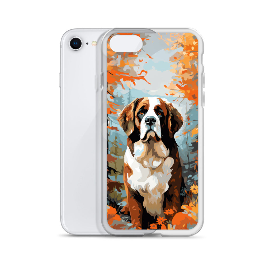 iPhone Case Painted St. Bernard