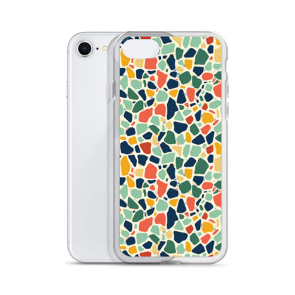 iPhone Case Colorful Retro Terrazzo Tile