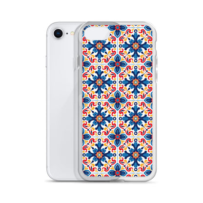iPhone Case Talavera Tiles Blue and Red
