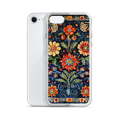 iPhone Case Colorful Flowers Boleslawiec Pottery Tile