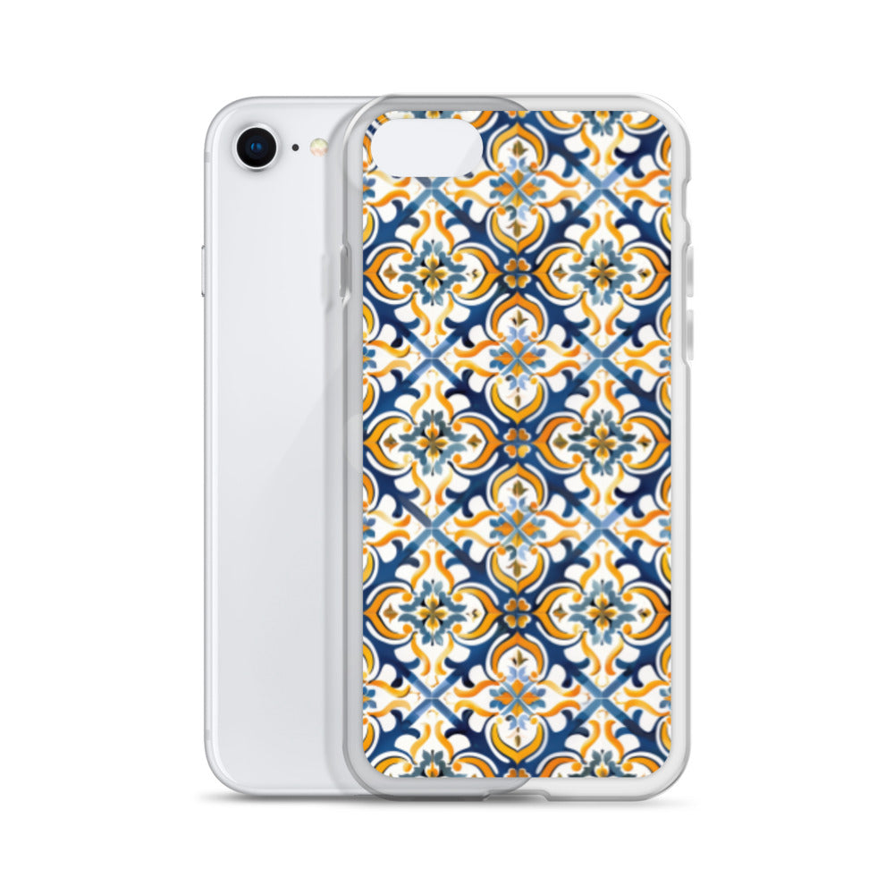 iPhone Case Colorful Spanish Tile Pattern