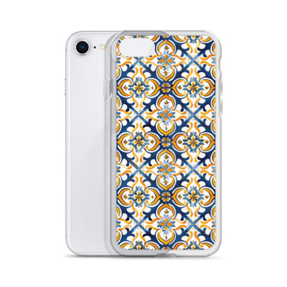 iPhone Case Colorful Spanish Tile Pattern