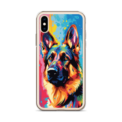 iPhone Case Painted German Shepherd