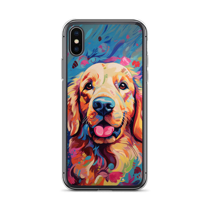 iPhone Case Painted Golden Retriever
