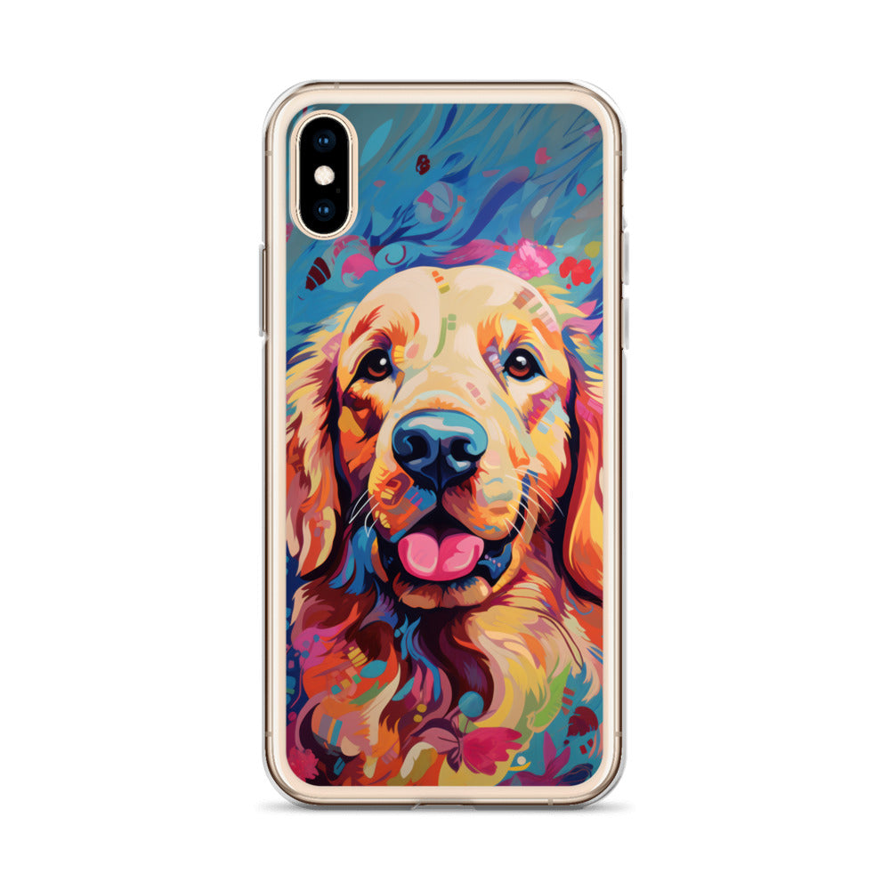 iPhone Case Painted Golden Retriever