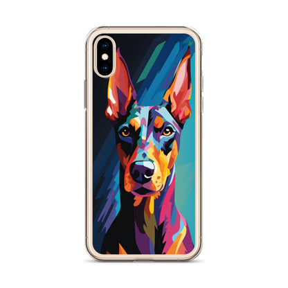 iPhone Case Painted Doberman Pinscher