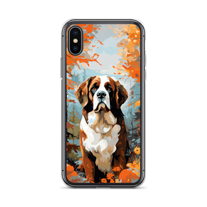 iPhone Case Painted St. Bernard