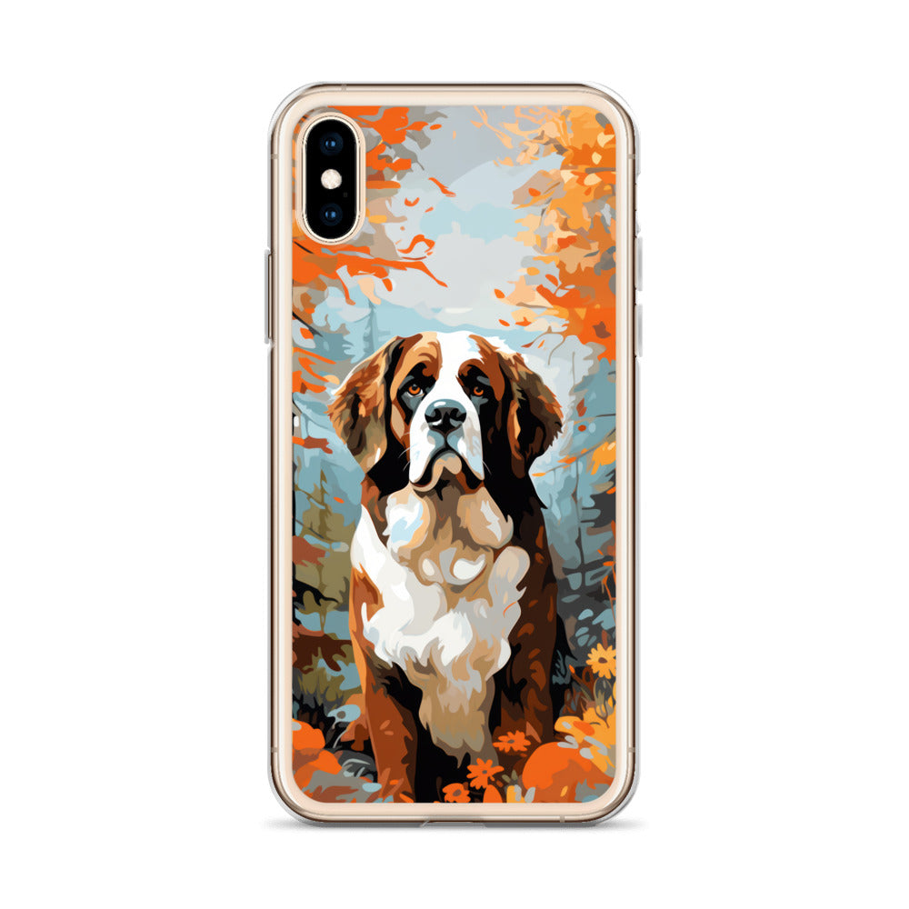 iPhone Case Painted St. Bernard