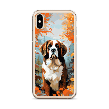 iPhone Case Painted St. Bernard