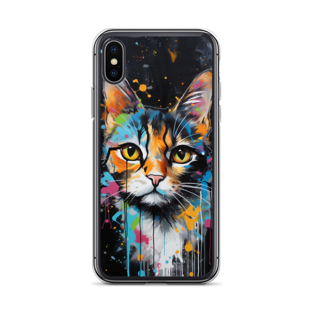 Graffiti Calico Cat iPhone Case