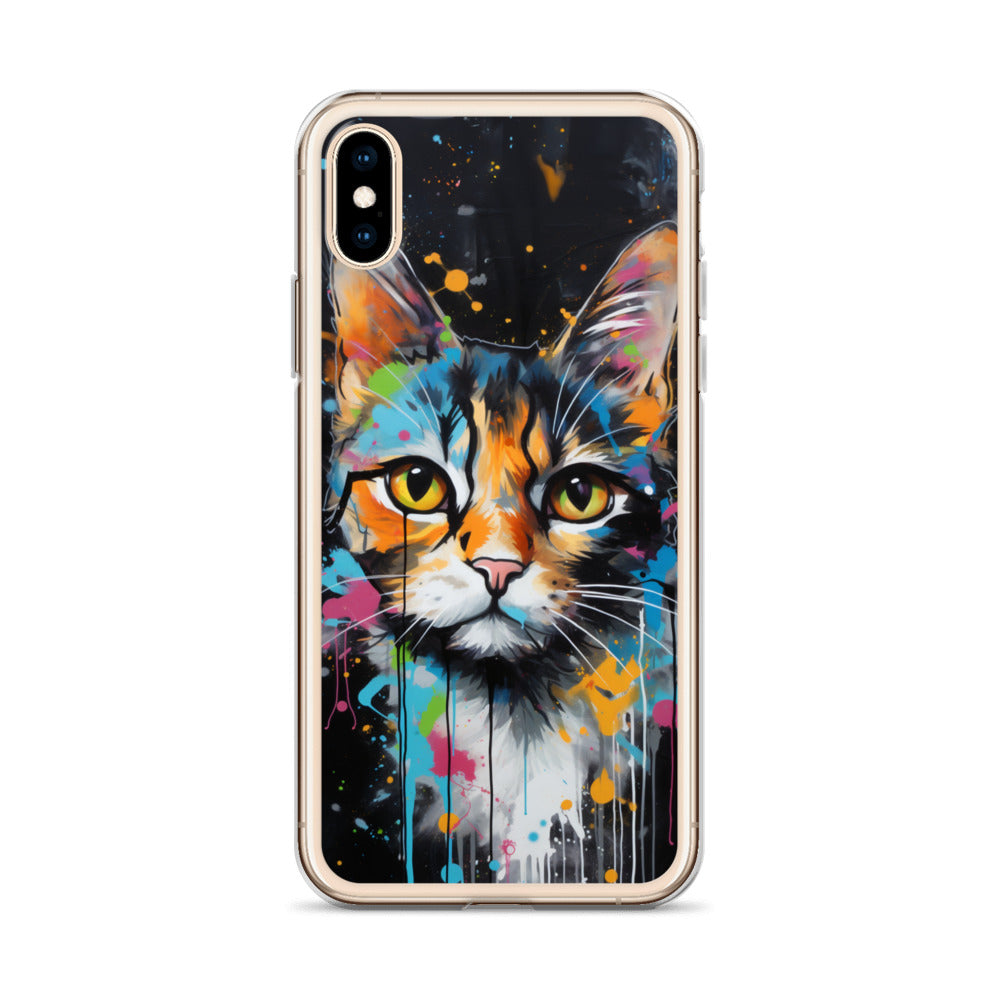 Graffiti Calico Cat iPhone Case