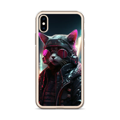 Cyberpunk Kitty Cat iPhone Case