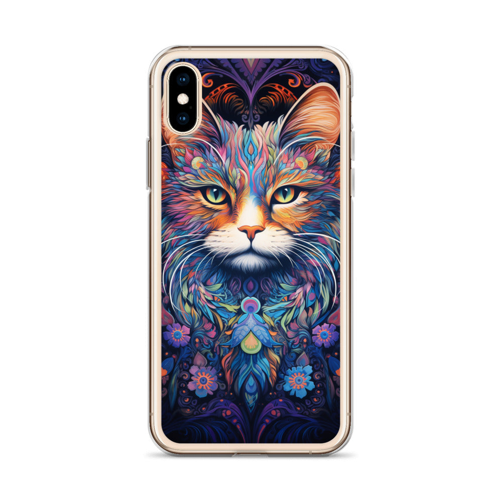 Psychedelic Cat #2 iPhone Case