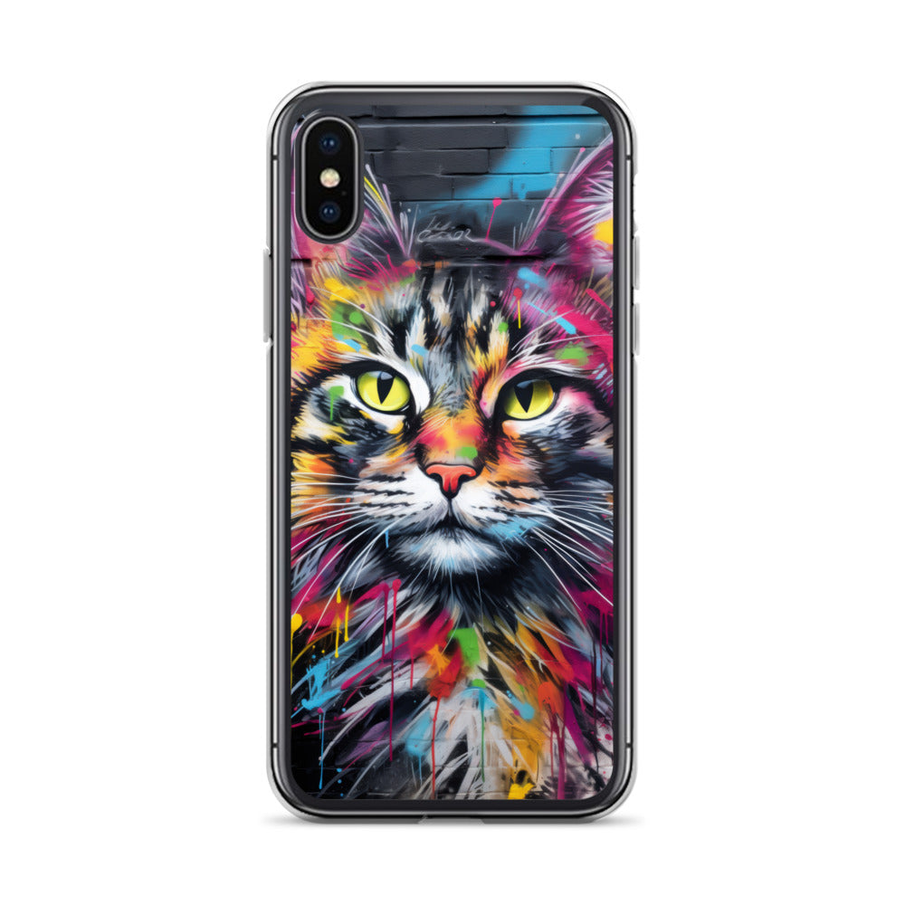Graffiti Cat iPhone Case