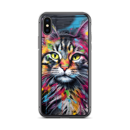 Graffiti Cat iPhone Case