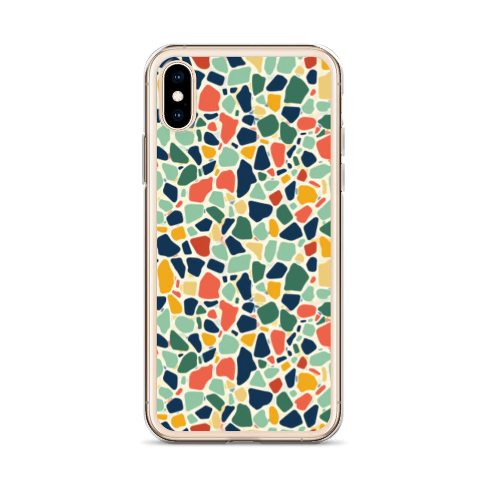 iPhone Case Colorful Retro Terrazzo Tile
